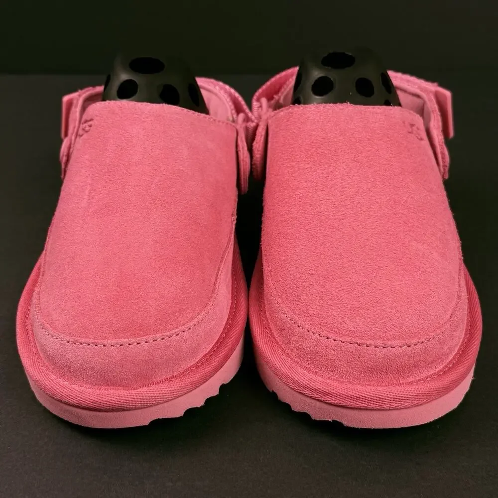 UGG Goldenstar Clog SAMPLE Kids K13 Pink Suede Shoes NEW Rare Comfort Clogs